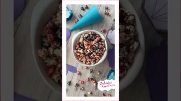 Palomitas de maíz de sirena ??‍♀️ con saborizantes de gelatina #palomitasdemaiz #Sirena