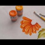 Pintando una Flor en Tela