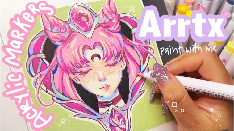 Probando PLUMONES ACRILICOS  ⋆˚☆˖° ft. ARRTX Acrylic Markers