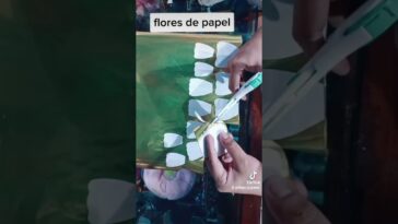 flor de papel rápida.