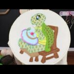 ¡WOW! BORDADO FACIL Y RAPIDO PARA TORTUGAS GRANDES #handmade #embroidery #bordandoarte