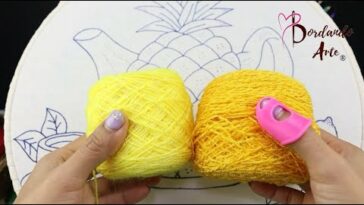 ¡Wow! BORDADO DE PIÑA TETERA CON PUNTADAS ENREJADO FACIL #handmade #embroidery #bordandoarte