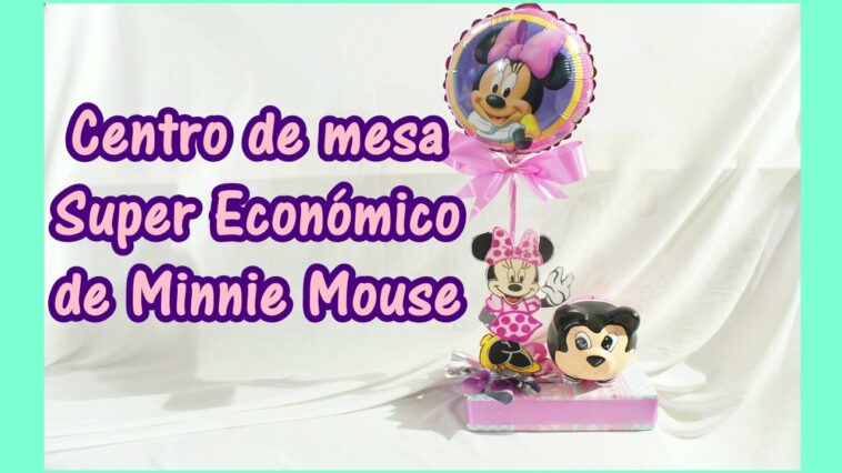 ¿Cómo hacer centro de mesa económico de minnie mouse?