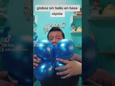 Coloca tus globos grandes en una base rápida