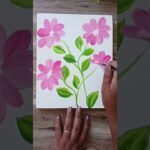 Pintando Flores Fáciles con Pintura Acrílica