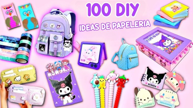 100 IDEAS DE PAPELERIA - REGRESO AL COLEGIO, TRUCOS Y TODO