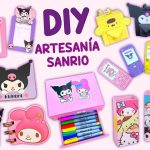 12 MANUALIDADES DE SANRIO - PEGATINAS KUROMI-PORTALÁPICES ROLLO DE CANELA, ORGANIZADOR MY MELODY,ETC