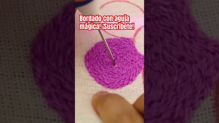 Bordado con aguja mágica! #bordado #embroidery #handmade #bordandoarte #bordadoamano #stitching