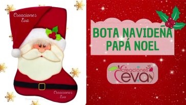 Botas Navideñas Fácil de hacer Papá Noel