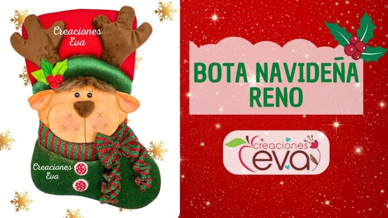 Botas Navideñas paso a paso🎄🦌 RENO