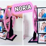 CÓMO HACER UN MARCO DE FOTOS CON FORMA DE NORIA - MANUALIDADES CON CARTÓN