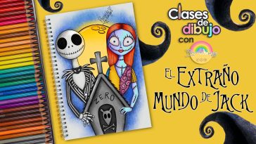 Cómo DIBUJAR  a JACK y SALLY del EXTRAÑO MUNDO DE JACK - CLASES DE DIBUJO CON RICARDO