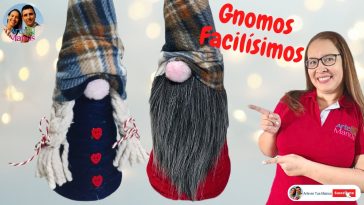 🔴Cómo Hacer GNOMOS NÓRDICOS NAVIDEÑOS, Fáciles con Arte en Tus Manos