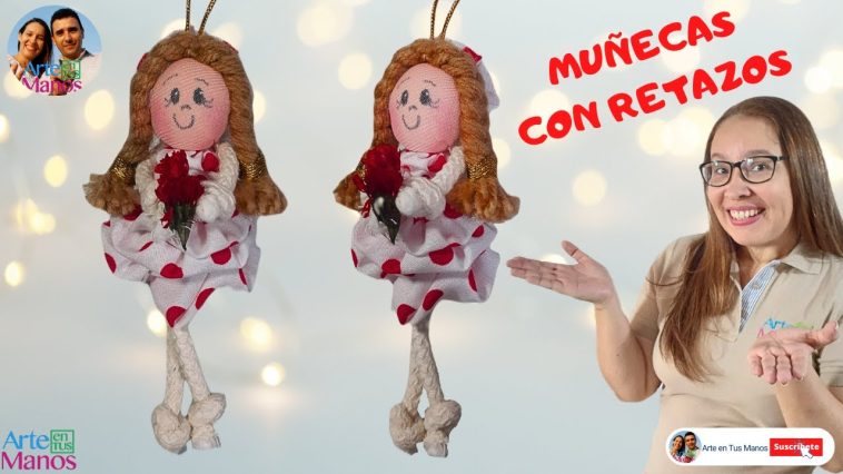 🔴Cómo Hacer MUÑECAS DECORATIVAS 15 cm, FÁCILES Con Arte en Tus Manos