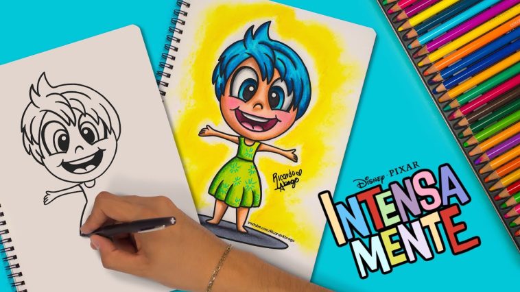 Cómo dibujar a ALEGRÍA de INTENSAMENTE - #intensamente2 #insideout #dibujo #tutorial #joy