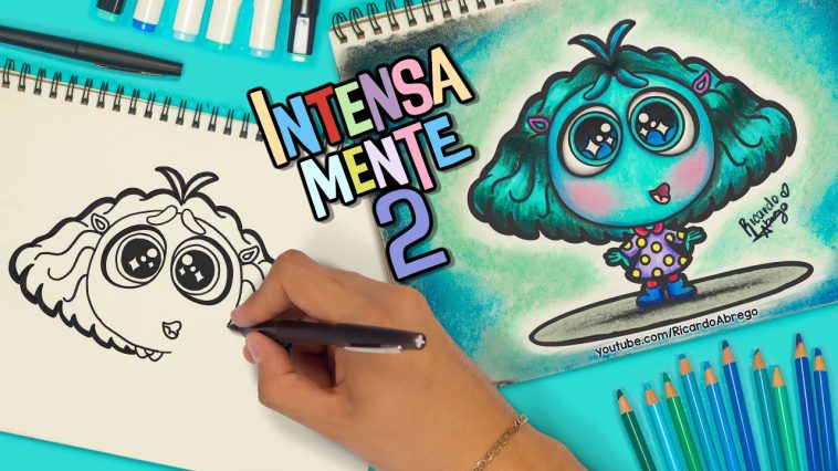 Como dibujar a ENVIDIA de INTENSAMENTE 2 - PASO A PASO - #insideout #intensamente2 #dibujo #disney