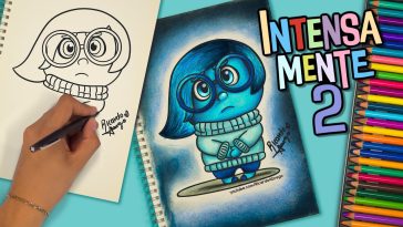 Cómo dibujar a TRISTEZA de INTENSAMENTE #dibujo  #intensamente2 #insideout #tristeza #sadness