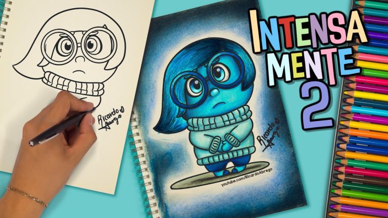 Cómo dibujar a TRISTEZA de INTENSAMENTE #dibujo  #intensamente2 #insideout #tristeza #sadness