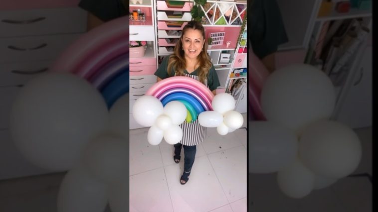 🌈Decoración con globos de Arcoíris 🌈 Una idea muy chula para cualquier fiesta :: #pride #orgullo