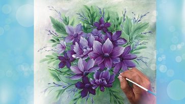 Despierta tu creatividad pintando flores magicas para dar vida a tus cuadros
