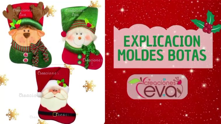 Explicación Moldes Botas Navideñas