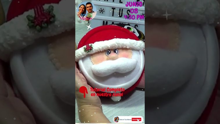 🔴Invitación Nuevo Vídeo GALLETERO NAVIDEÑO Santa Claus, Tutorial Con Arte en Tus Manos