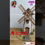 🔴Invitación Nuevo Vídeo MOLINO DE VIENTO Para Pesebres o Maquetas, Tutorial Con Arte en Tus Manos