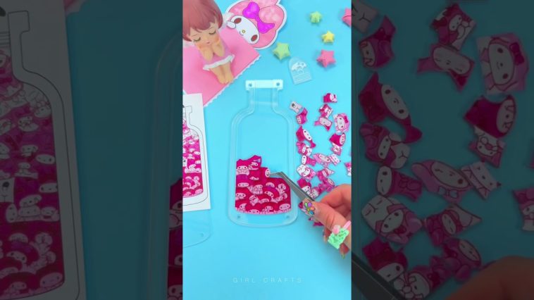 LINDO ROMPECABEZAS DE ACRÍLICO MY MELODY - JUEGO CREATIVO DE BOTELLAS #shorts #youtubeshorts