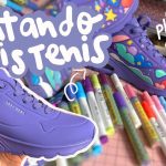 PINTANDO mis TENIS con plumones de ACRILICO ft. ARRTX