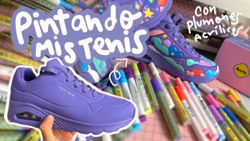 PINTANDO mis TENIS con plumones de ACRILICO ft. ARRTX