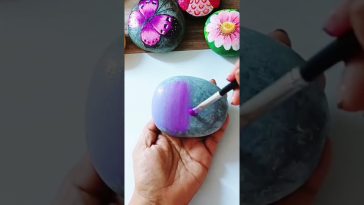 Pintando una Piedra con Pinturas Acrilicas