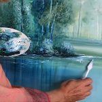 Técnicas de Pintura: Creando Profundidad con Manos, Espátula y Pincel / Reflejos en el agua