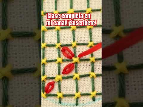 Tramas bordadas #embroidery #bordado #bordadoamano #tutorial #bordadofacil #handmade #bordadosamano