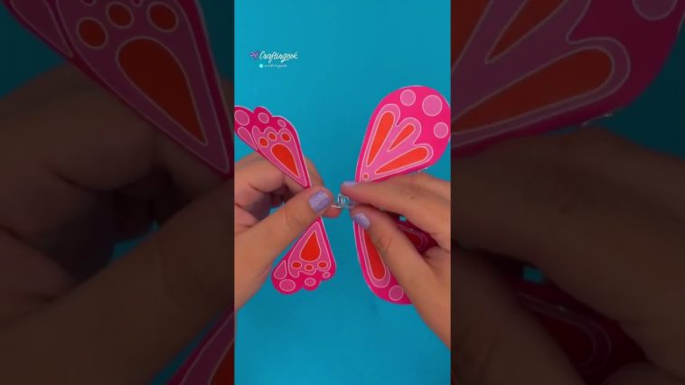 Tutorial rápido para crear tus mariposas voladoras de papel 🙌🏻🦋