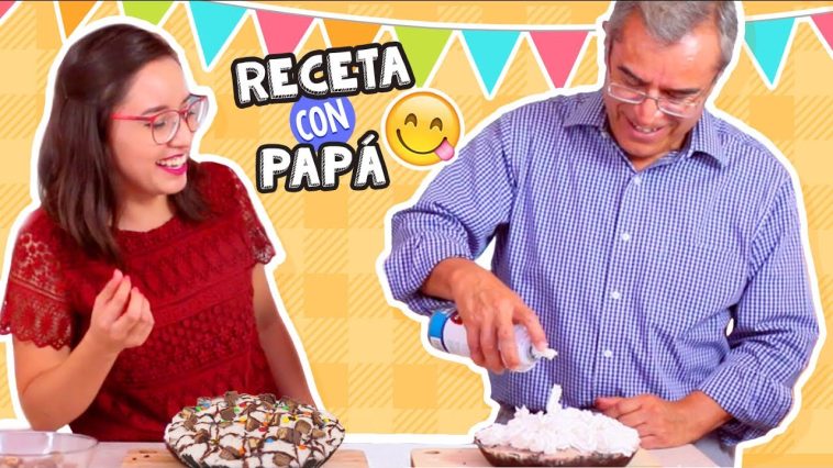 ¡COCINANDO CON MI PAPÁ! Pay de Oreo Helado Sin horno - Día del padre ✄ Craftingeek