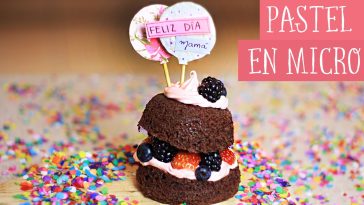 ¡MINI PASTEL EN MICROONDAS! - Receta fácil con taza ✂️ Craftingeek