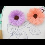 ¡WOW! BORDADOS DE FLORES CON RELIEVE Y TRIDIMENSIONALES #handmade #embroidery #bordandoarte