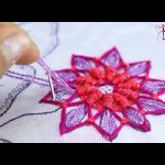 ¡WOW! BORDADOS DE ROSAS Y JARRON CON PUNTADAS FACILES #handmade #embroidery #bordandoarte