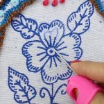 ¡Wow‼️FACIL Y RÁPIDA PUNTADA PARA BORDAR FLORES🌼😱 #bordandoarte #embroidery #handmade