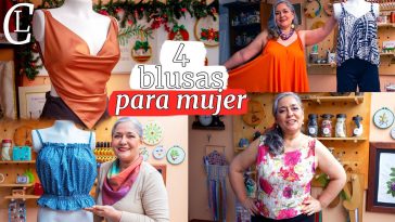 🔴 4 Blusas Únicas👚 - Tutoriales Paso a Paso🧵