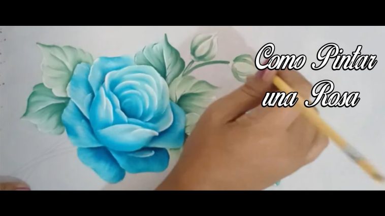 Como Pintar Rosa Azul parte 2