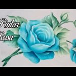 Como Pintar Una Rosa Azul