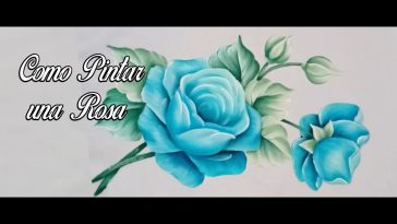 Como Pintar Una Rosa Azul