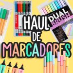 HAUL de MARCADORES + REVIEW - por fin use los tombow para hacer lettering