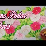 Pintura en Tela / Como Pintar Ramo de Flores