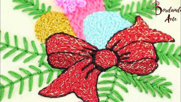 Wow‼️😱FÁCIL Y RAPIDO BORDADO NAVIDEÑO🎅👌AGUJA MÁGICA🤩PUNCH NEEDLE #embroidery #stitching #handmade