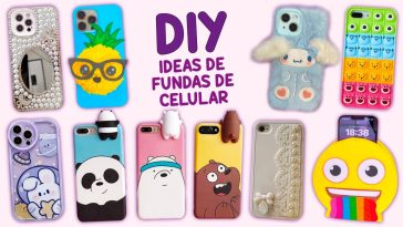 10 HAZLO TÚ MISMO: IDEAS DE FUNDAS DE CELULAR - FÁCIL Y BARATO #diy