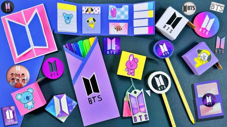 12 HAZLO TÚ MISMO - IDEAS DE PAPELERÍA BTS #bts #diy