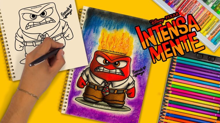 Cómo dibujar a FURIA de INTENSAMENTE - #dibujo #intesamente2 #tuto #tutorial #drawing