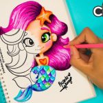 Cómo dibujar una SIRENITA tipo DISNEY y las técnicas para colorearla! - #dibujo #sirena #tutorial